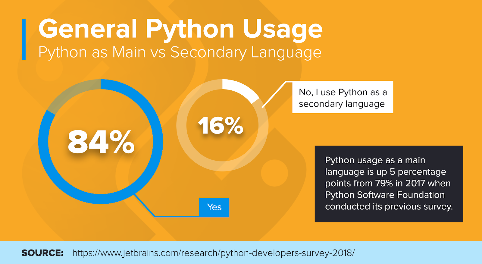 Python usage infographic